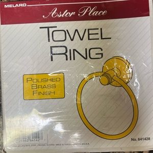 Polished Brass towel ring